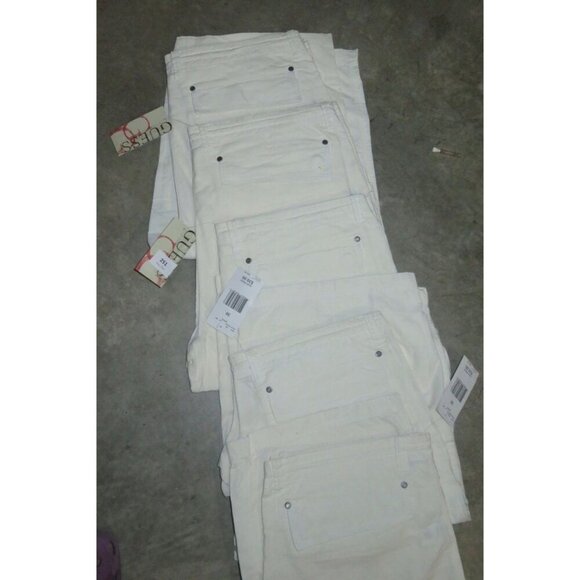 Guess white eco linen walking shorts 27 inches long size 38 - Picture 4 of 5